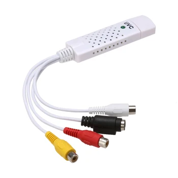 Nešiojamų USB2.0 Video Grabber Keitiklis, Garso ir Vaizdo Fiksavimo Grabber Adapteris, skirtas Kompiuteris/CCTV Kameros Win XP 7 8 10