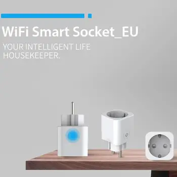 1pcs ES RGB Wifi Smart Plug kištukinis Lizdas, Wifi Bevielio ryšio Smart kištukinis Lizdas, Veikia Su Alexa 