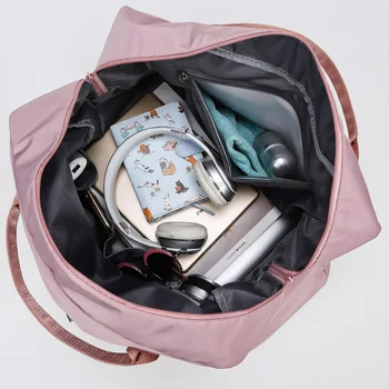 Ansloth Oksfordo Kelionės Duffle Bag Moterų Maišelį vientisos Spalvos kelioninis Krepšys Lady Didelės Talpos Pečių Maišą Moterų Bagažo Rankinėje HPS801