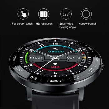 LIGE Naujas Smart watch Vyrų vandeniui 1.3 Pilnas touch screen Sporto Smart žiūrėti Ponios širdies ritmo Fitness tracker Vyrų Smart žiūrėti