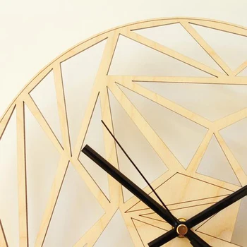 Europos mados kūrybos geometrinis modelis sieninis laikrodis sieninis sieninis meno apdailos laikrodis sienos laikrodį kvarcinis laikrodis, medinis sieninis laikrodis