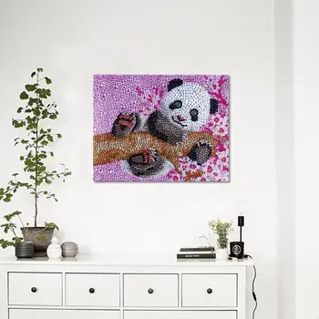 5D PASIDARYK pats Visiškai Gręžimo Specialios Formos Deimantų Tapybos Panda Cross Stitch Mozaika, Sienos Menas Namų Dekoro