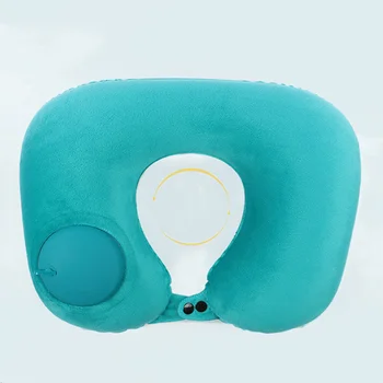 Naujas pripučiamos U-formos pagalvė masažas aukštos kokybės suaugusiųjų gimdos kaklelio stuburo, kaklo, pečių, kaklo pagalvė nešiojamų kelionių pagalvė
