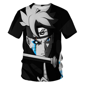 Anime naruto vyriški t-shirt Vasaros Harajuku Kietas trumpomis Rankovėmis marškinėlius Japonų Anime Juokinga 3DPrinte Streetwear naruto drabužiai