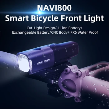 ENFITNIX Navi800 Smart Žibintai Dviračių Šviesos USB Įkrovimo Kelių Kalnų Dviračių Nuoma, dviračių priekinių žibintų flexable mount
