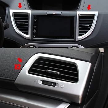 Honda CRV CR-V 2012 m. 2013 m. M. m. 2016 Priedai ABS Matinis Automobilių kondicionieriaus oro Išleidimo apdailos Dangtelio Apdaila, Automobilių stilius