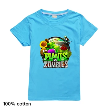 2020 Naujas Juokingi Augalai Vs Zombies Marškinėliai Berniukams, Kūdikių Animaciją, Klasikinių Žaidimų, Vaikams, Vaikų Drabužiai Gimtadienio Marškinėlius Camisetas