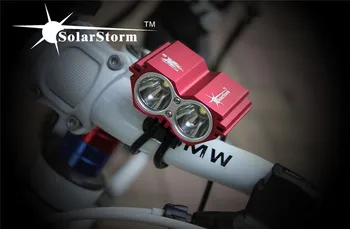 SolarStorm LED Dviračio Žibintas priekinis žibintas Įkraunamas Dviračių LED apšvietimas, 3 Režimas Vandeniui Dviračio Priekinės Šviesos diodų (LED) Žibintai