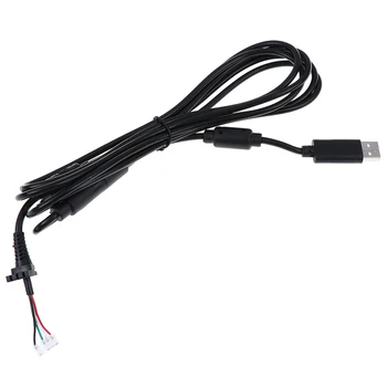 USB 4Pin Line Cord Laidas+ Atsiskyrusių Adapteris 2,5 m Pakeitimo USB Įkrovimo Kabelis Laido Adapteris Tinka Laidinio Valdytojas