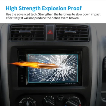 Automobilių GPS Navigacijos Ekrano apsaugos Suzuki Jimny Auto Interjero Grūdintas Stiklas Jutiklinio Ekrano Apsauginės Plėvelės Automobilių Reikmenys