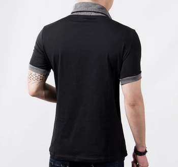 Zogaa nauja, vyriški T-Shirt V-kaklo trumpomis rankovėmis t marškinėliai slim fit Vyrų Mados Atsitiktinis Tshirts Kontrasto spalvų žmogui drabužių