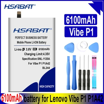 HSABAT 6100mAh BL244 Baterija Lenovo Vibe P1 P1A42 P1C58 P1C72