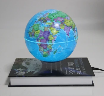 Naujas keista dovana studijuoti kambarys miegamasis Magnetic Levitation 6 colių žemę Pasaulyje knyga formos bazė Plūduriuojantis septynių spalvų Šviesos Naktį