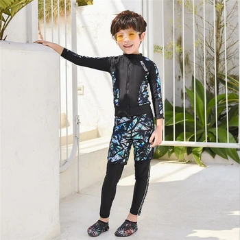 MEIYIER NAUJŲ 2020 m. korėjos stiliaus vaikų maudymosi kostiumėliai, pilnas UV apsauga plaukti marškinėliai+šortai+kelnės vaikų berniukų maudymosi kostiumėlį 2/3/4-15 metų