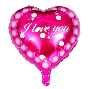 10Pc 18inch Laimingas Motinos diena širdies formos Aliuminio folija balionai Vestuvių Meilės šalis tiekia Valentino dienos dovanų dekoravimas 