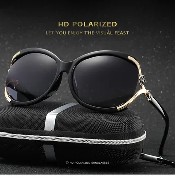 Naujas Mados Poliarizuoti Akiniai nuo saulės Moterims Prekės ženklo Dizaineris Vasaros HD Polaroid Objektyvas Vairavimo Saulės Akiniai UV400 Aukštos Kokybės Akiniai