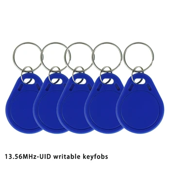 RDA 13.56 MHz UID Permainingi Keyfobs Keychains Simbolinis MF NFC Žymeklį Perrašomieji Rašyti Prieigos Kontrolės Keycard Kopijuoti /Klonas Kortelės
