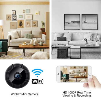 1080p Mini IP vaizdo Kameros Lauke, Naktį Versija Mikro vaizdo Kamera Balso, Vaizdo magnetofoną, Saugumo HD Wireless Mini Kameros wifi Kamera