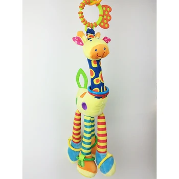 Žirafa automobilių lovos kabo varpas Kūdikiams pliušinis bell BB danties dantenų naujagimiui meškiukas vaikams žaislas Kūdikiui Švietimo Žaislai