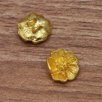 100 VNT 11mm Aukso Sidabro Spalvos Gėlės Metalų Lydinių Jungčių Žavesio PASIDARYK pats Reikmenys, Papuošalai Priėmimo