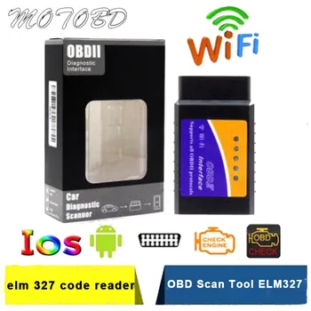 Naujas Paketas ELM327 OBD2 Bluetooth/WIFI V1.5 Automobilių Diagnostikos Įrankis, ELM 327 OBD II Skenerį Darbą Android/IOS/ 