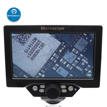 1-1200X 12MP USB Skaitmeninis Elektroninis Mikroskopas Nešiojamų 8 LED VGA Mikroskopas + 7 Colių HD LCD Ekranas, skirtas PCB Plokštės Remontas