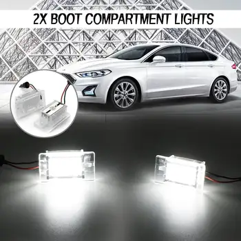 2x Kameros apšvietimą, Duris, Interjero Įkrovos Saugojimo LED šviesos Automobilio duris Lempa Ford Focus MK2 cabriolet dėl Fiesta Escort B-Max