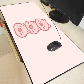 Rožinė Kiaulė Tapybos RGB Žaidimų Pelės Mygtukai Negabaritinių Žėrintis Led Pratęstas Kilimėlis Non-Slip Gumos Bazinės Kompiuterio Klaviatūros Mygtukai Kilimėlis