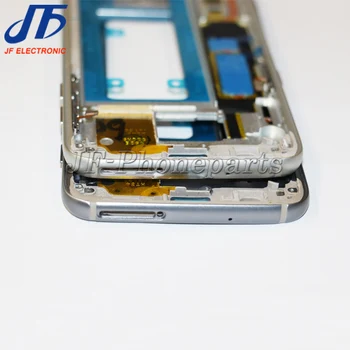 Samsung Galaxy S7 G930F S7 krašto G935F Viduryje Plokštė sienelėmis Bezel Važiuoklės su visais mažų dalių