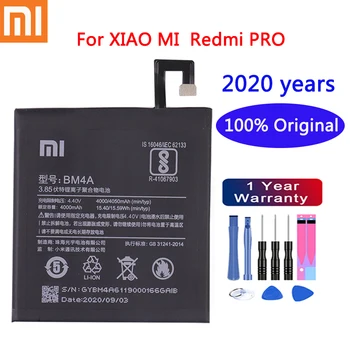 2020 metų xiaomi originalus Baterija 4000mAh BM4A Telefono Baterijas Xiaomi Hongmi Redmi Pro Baterija+Įrankiai