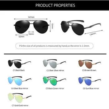 Pro Acme Prekės ženklo Dizainas Pilotas Poliarizuoti Akiniai nuo saulės Vyrams, Moterims Saulės Akinius Vairavimui Aviacijos Rėmo lunette de soleil PC1485