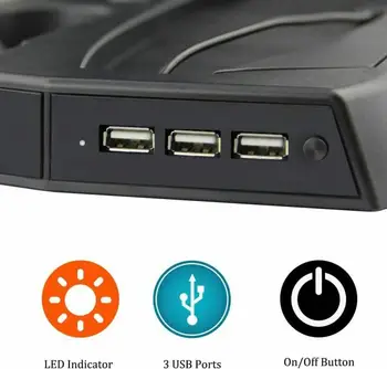 Už PS5 Vertikalus Stovas Su Aušinimo Ventiliatorius USB Valdiklio Įkroviklis Žaidimų Konsolės Įkrovimo Stoties Vėsinimo Ventiliatorius SONY Playstation 5