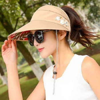 Moterų Skydeliai Skrybėlę Žvejybos Fisher Paplūdimio Skrybėlę UV Apsauga Bžūp Juoda Laisvalaikio Moteriški Vasaros Kepurės
