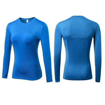 2020 ilgomis Rankovėmis marškinėliai Moterims, Joga, sporto Salė Suspaudimo Triko Sportinę Fitneso Quick Dry Veikia Viršūnes Kūno Shaper Tee Marškinėliai