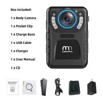 CammPro C3 Mini Kūno Cam 1440P IR Naktinio Matymo Vaizdo įrašymo 128GB 12 Valandų Įrašymo H. 265 Policijos DVR Kamera