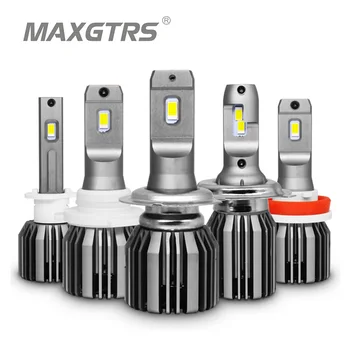 MAXGTRS Automobilių Žibintai LED H7 12000LM H11 LED Lempos Automobilių Žibintų Lemputes H1 H4 H8, H9 9005 HB3 HB4 9006 Turbo H7 LED Lemputes 12V