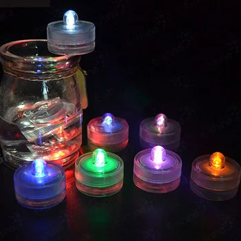 12pcs/daug Neperšlampami LED Tealight Modeliavimas Žvakė Vestuvių Povandeninis Povandeninis Arbata Šviesos Kalėdų Vestuves Dekoras