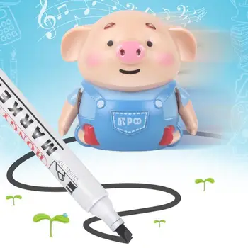 Mini Kiaulių Robotas Pen Indukcinis Nuotolinio Radijo Transporto priemonės su Šviesos Muzika Švietimo Žaislas Elektros Gyvūnų, Vaikų, Žaislai vaikams
