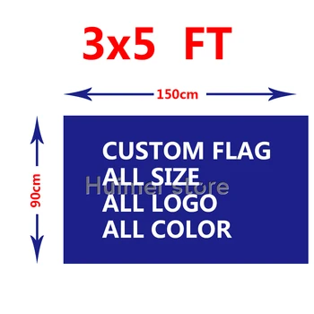 Custom dvipusės vėliavos 150X90cm (3x5FT) 130g 100D Poliesteris visi logotipas visų spalvų vėliavos