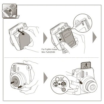 10-100 Lakštai Fujifilm Instax Mini Balta Plėvelė, Foto Popierius Fotografiją Albumą momentinės už Fujifilm Instax Mini 8/9/25/90/7s