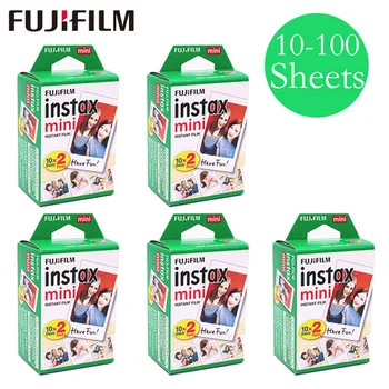 10-100 Lakštai Fujifilm Instax Mini Balta Plėvelė, Foto Popierius Fotografiją Albumą momentinės už Fujifilm Instax Mini 8/9/25/90/7s