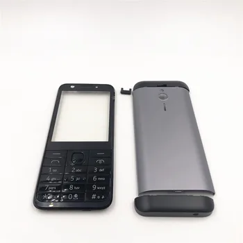 Originalus Nokia 230 230ds RM-1172 RM-1126 Naujas Pilnas Pilnas Mobiliojo Telefono Korpuso Dangtis Atveju+anglų Klaviatūra