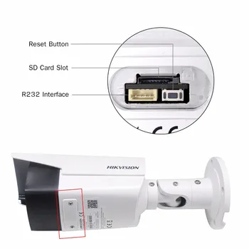 Hikvision DS-2CD2T85FWD-I8 4k 8MP Kulka IP Kamera su PoE Outdoor Naktinio Matymo infraraudonųjų SPINDULIŲ Atstumas 80M CCTV Saugumo Priežiūros H. 265
