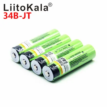 NAUJAS LiitoKala lii-500 3.7 V 18650 26650 įkroviklis+ 4pcs), 3,7 V 18650 3400mAh INR18650B daugkartinio Įkrovimo Baterija Žibintuvėlio baterijos
