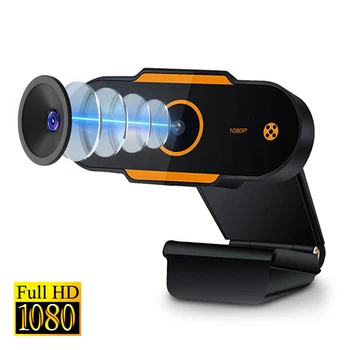 Webcam USB Kištukas, 1080P Web Kamera, integruotas Mikrofonas Auto Focus 1080P Full HD Web Cam PC Kompiuterių 
