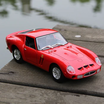 Bburago 1:24 Ferrari 250gto surinkimo gamintojo įgaliotas modeliavimas lydinio automobilio modelį amatų, apdailos kolekcijos žaislas įrankiai