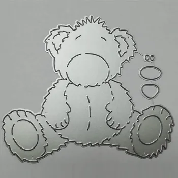 Cute Little Bear Metalo Pjovimo Miršta Scrapbooking Albumą PaperCraft Įspaudas Mirti Gabalai 2020 