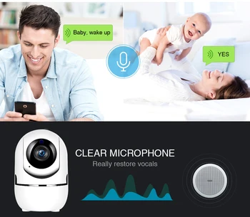 WiFi Kamera Tuya Mini Kamera 1080P HD PTZ Auto Judesio Sekimo Namų Apsaugos Kamera, Kūdikių Stebėjimo Kameros, Alexa, Google