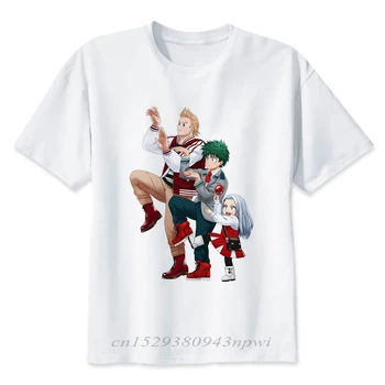 Naujas Boku No Herojus Akademinės Bendruomenės Plus Ultra! Linijos marškinėliai Vyrų/moterų Mados Mano Herojus akademinės bendruomenės Anime Marškinėliai trumpomis Rankovėmis Viršūnes