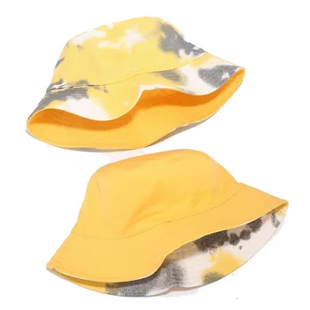 Mados tie dažai Žvejo Skrybėlę nuo Saulės Kibiro Kepurę Unisex Kepurės Hip-Hop Gorros Panama Nešiojami Ant Abiejų Pusių Kibiro Kepurę Lauko Dovana